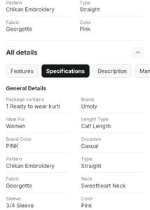 Pink Chikankari Kurti
