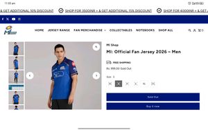 SKECHERS 'MUMBAI INDIAN'Official Fan Jersey