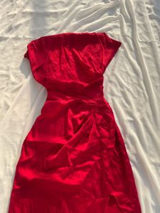 Elegant Red Cocktail Dress