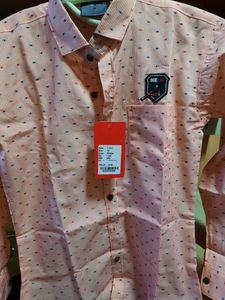 🌷New Partywear Peach Shirt- 10size