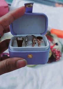 Gold Ring with Stone Detail - Size 17 Starting 299