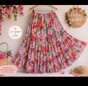 Boho Floral Tiered Maxi Dress