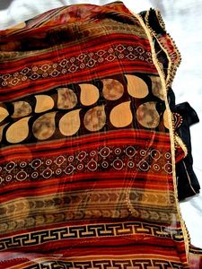 black soft Saree