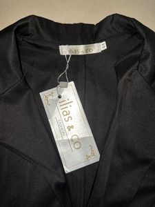 Chic Black Blazer with Statement Buttons