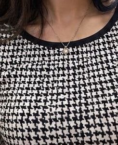 Bodycon Midi Dress - Black &amp; White Pattern