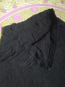 Boho Black Embroidered Maxi Skirt