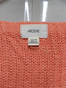 Coral Boat Neck Knit Sweater