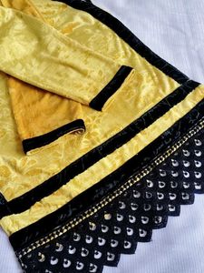Elegant Yellow &amp; Black Kurta🎀💗