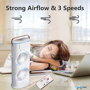 Dual Fan Tower Air Conditioner with Remote