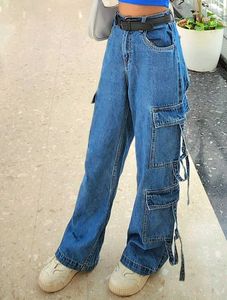 Vintage Wide Leg Cargo Jeans