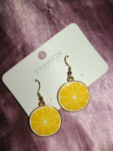 Cute Lemon Slice Earrings