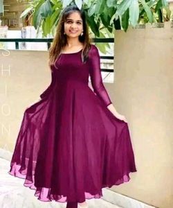 BLACK ANARKALI KURTI ..