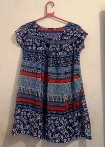 Bohemian Print Tunic Top
