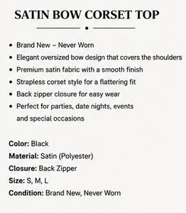Chic Black Bow Front Off-Shoulder Top