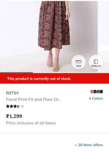 RIITIH Printed Western long Size L