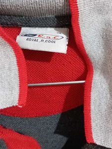 Men's Grey Polo T-Shirt