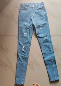 Ripped Light Wash Jeans