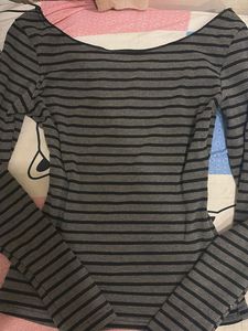 Striped Long Sleeve Top