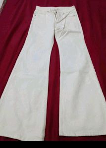 off white Wide Leg Jeans