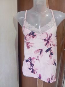 Floral Print Satin Pajama Set