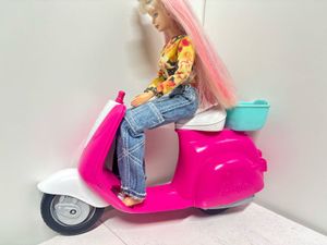 Pink barbie Scooter Playset