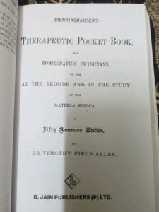 Boenninghausen's Therapeutic Pocket Book