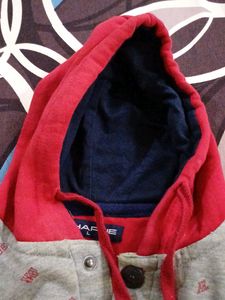 Baby Gap Hoodie - Red &amp; Gray