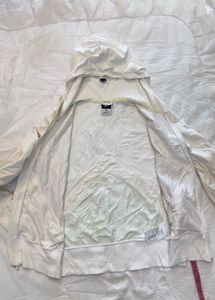 Cream Nike Dri-FIT Zip-Up Hoodie
