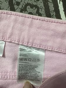 Light Pink Wide Leg Jeans