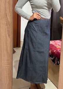 Denim Midi Skirt