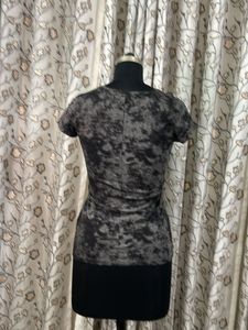 Grey Tie-Dye T-Shirt with Pocket