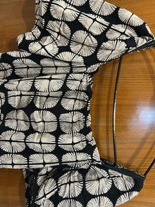 Chic Black &amp; White Midi Dress
