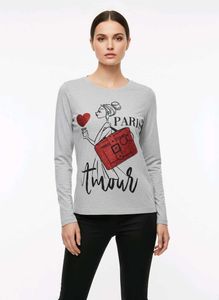 Grey Paris Amour Long Sleeve Top