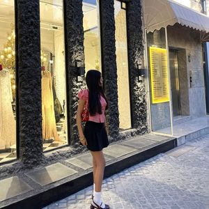 Black Pleated Skirt with shorts inside