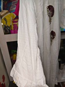 Beautiful Shine White Beads Nd Stone Kurti