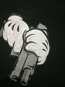 SALE🔥 !! Graphic 🔫 Print Black T-Shirt !!