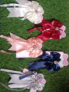 bundle of new satin hair clips for kids
