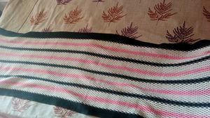 Stylish 🧣 Scarf With White Black And Pink Pattern