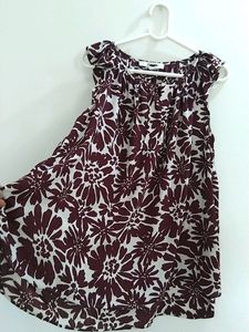 🧡Frilled Cape Top - Maroon
