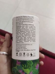 KUMKUMADI GLOW OIL for radiant and healthy skin              with free lakme kajal