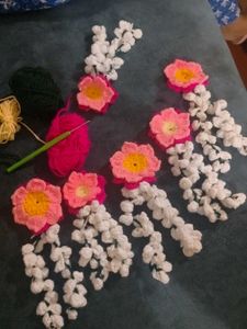 Handmade Crochet Flower Garlands