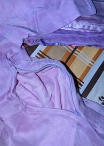 aachho Lilac Floral organza suit set