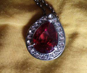 Ruby Wit Real Zircon Diamonds
