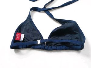 🔹Classic Navy Blue Bikini Top