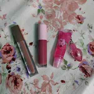Cute Lip Gloss Set with Charm