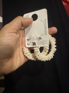 Primark Beaded Hoop Earrings
