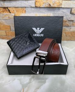 Armani Belt Wallet Combo