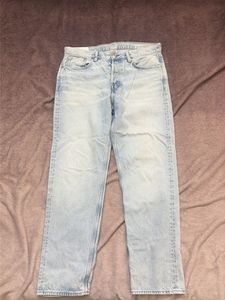 Light Wash Straight Leg Jeans
