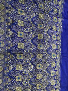Royal Blue Banarasi Silk Saree