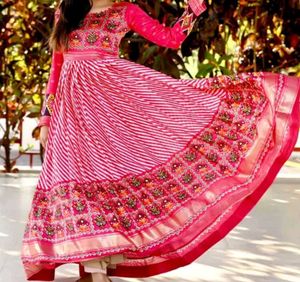 Elegant Pink Embroidered Lehenga Choli Set